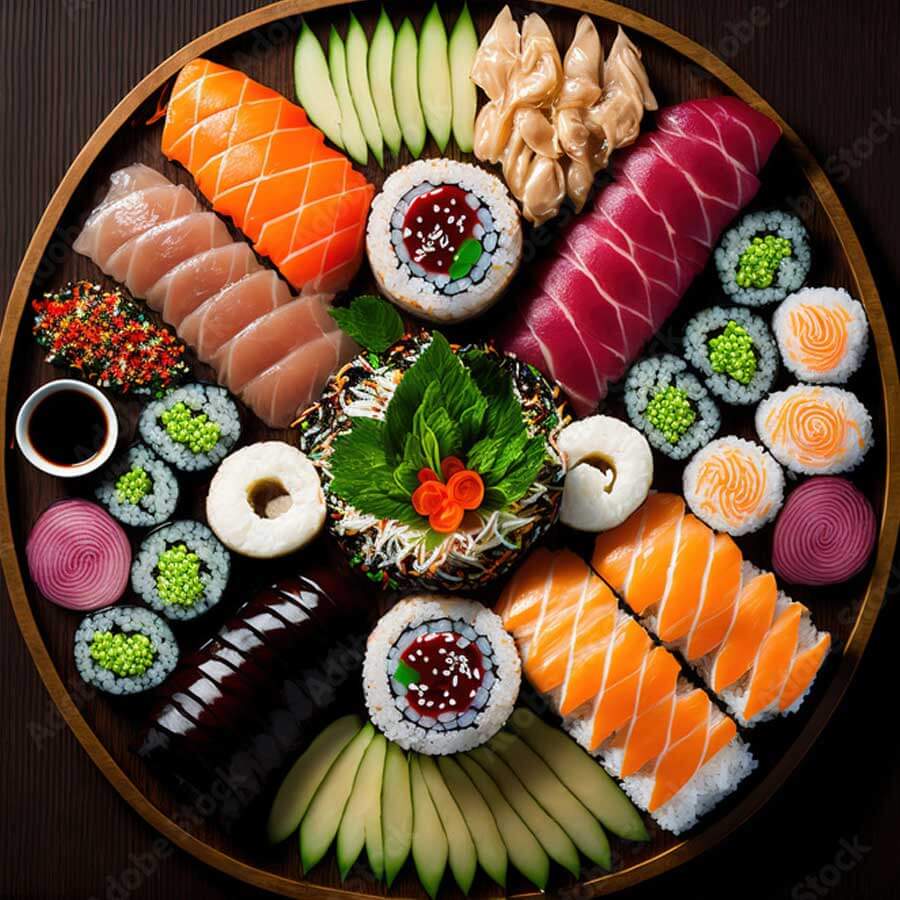 sushi plate st barth megumi